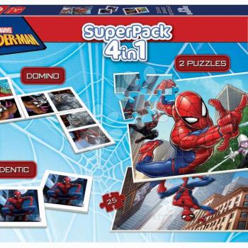Superpack 4in1 Spider-man Educa domino pexeso és 2 puzzle 25 darabos kép