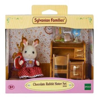 Sylvanian Families: Csoki nyuszi hugi íróasztallal kép