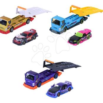 Szállító jármű kisautóval JDM Legends Majorette fém gumikerekekkel 3 különböző fajta kép