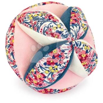 Szenzoros labda a csecsemő érzékszerveinek fejlesztéséhez Deer Boh'aime Doudou et Compagnie csörgővel rózsaszín 15 cm 0 hó-tól kép