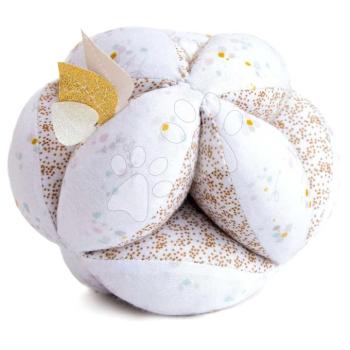 Szenzoros labda a csecsemők érzékszerveinek fejlesztéséhez Lapin de Sucre Doudou et Compagnie csörgővel több színben 15 cm 0 hó-tól kép