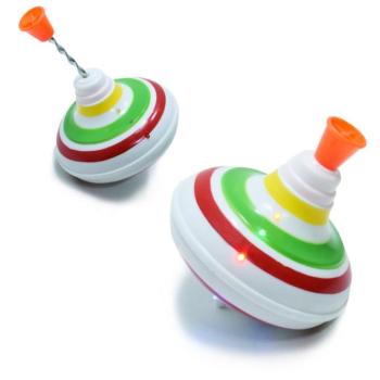 Színes, zenélő, villogó búgócsiga - színes műanyagból, 13cm átmérővel (BBJ)(BBMJ) kép