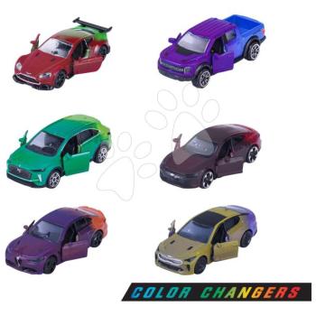 Színváltós kisautó Color Changers Majorette fém 6 különböző fajta 7,5 cm hosszú kép