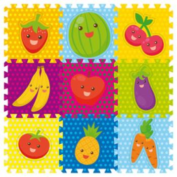 Szivacsszőnyeg - gyümölcsök, 9 db kép