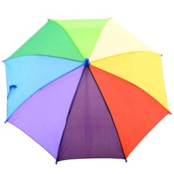Szivárvány színű esernyő kép