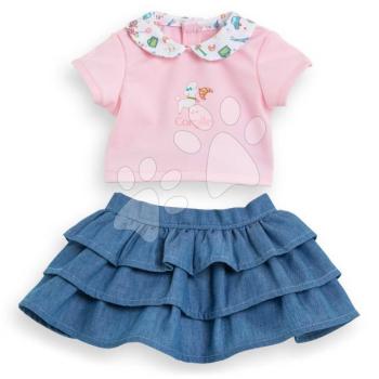 Szoknya és póló játékbabára Ruffle Skirt & T-shirt A Weekend in Paris Mon Grand Poupon Corolle 36 cm babának 24 hó-tól CO141720 kép