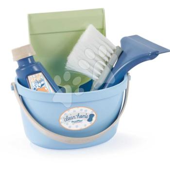 Takarítókészlet vödörben Clean Home Écoiffier 5 kiegészítő lapát seprű és ablaklehúzó kép