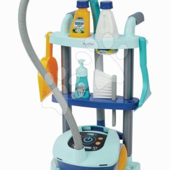 Takarítókocsi porszívóval Vacuum Trolley Clean Home Écoiffier 8 kiegészítőve kép