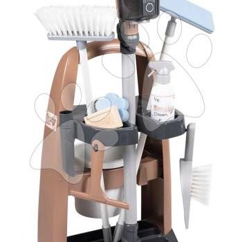 Takarítókocsi rúdporszívóval Rowenta Trolley Upright Hoover Smoby valósághű hanggal seprűvel moppal és 10 kiegészítővel kép