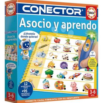 Társasjáték Az asszociációkat tanulom Associate Conector Educa okostollal hanggal és fénnyel 95 kérdés spanyolul 4 évtől kép