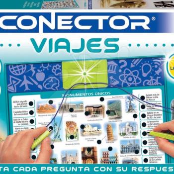 Társasjáték Conector Emlékművek és utazás Viajes Educa spanyol nyelvű 352 kérdés 7-12 éves korosztálynak kép