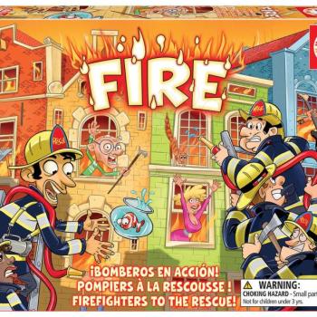 Társasjáték gyerekeknek Fire Educa angolul Tűzoltók mentőakcióban! 6 évtől kép