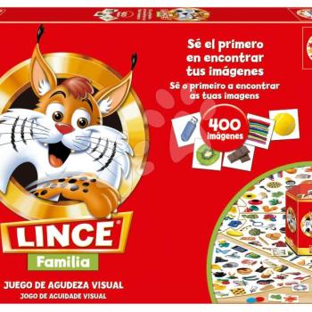 Társasjáték Gyors mint a hiúz Lince Family Edition Educa 400 ábra spanyolul 6 évtől kép