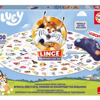 Társasjáték Gyors mint a hiúz Lynx with Bluey Voice Educa elektronikus hangszóróval 100 képpel spanyol és portugál nyelven 5 évtől kép