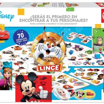Társasjáték Le Lynx Disney Educa francia nyelvű, 70 ábrával 4 évtől kép