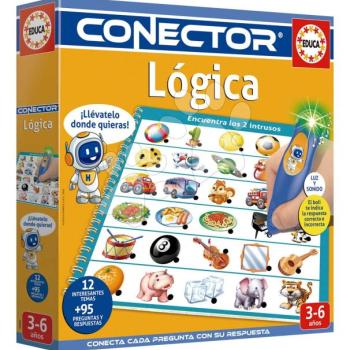 Társasjáték Logikát tanulom Conector Logic Educa okostollal hanggal és fénnyel 95 kérdés spanyolul 4 évtől kép
