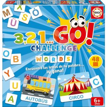 Társasjáték Szavak 3,2,1... Go! Challenge Words Educa 48 szó 150 betű spanyol 6 évtől kép