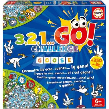 Társasjáték Találd meg a libákat 3,2,1... Go! Challenge Goose Educa 6 évtől angol spanyol kép