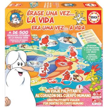 Társasjáték tudáspróba Egyszer volt az... élet Educa Az emberi testről tanulunk 500 kérdés spanyolul és portugálul 6 évtől kép