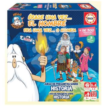 Társasjáték tudáspróba Once upon a time History Educa A történelemről tanulok 300 kérdés spanyolul és portugálul 6 évtől kép