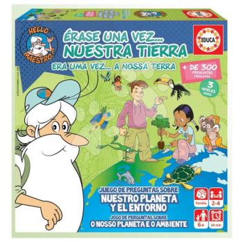 Társasjáték tudáspróba Once upon a time Our Earth Educa A Föld bolygóról tanulok 300 kérdés spanyolul és portugálul 6 évtől kép