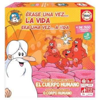 Társasjáték tudáspróba Volt egyszer egy... élet Educa Az emberi testről tanulok 300 kérdés spanyolul és portugálul 6 évtől EDU18855 kép
