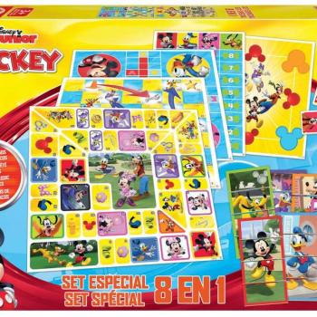Társasjátékok Mickey and his Friends Disney 8in1 Special set Educa 4 évtől angol francia spanyol portugal kép