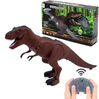 Távirányítós T-Rex dinoszaurusz – 25 cm-es mozgó és hangot adó interaktív játék gyerekeknek (BBJ) kép