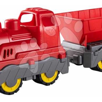 Tehervonat Mini Train With Wagon Power Worker BIG billenő kocsival hossza 45 cm piros 24 hó-tól kép