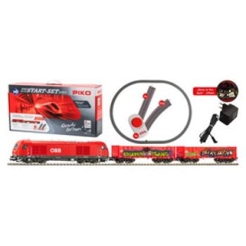 Tehervonat ÖBB Rh2016, ágyazatos sínnel kép