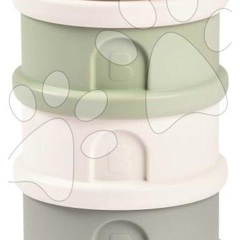 Tejpor adagoló Formula Milk Container Beaba 4-részes Cotton White Sage Green fehér-szürke 0 hó-tól BE911711 kép