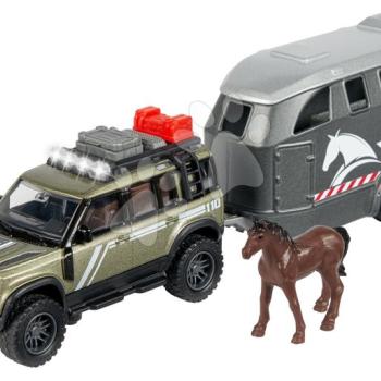 Terepkocsi lovas utánfutóval Land Rover Horse Carrier Majorette 25 cm hosszú hanggal és fénnyel kép