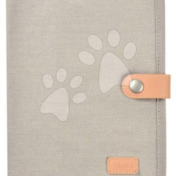 Textil borító egészségügyi kiskönyvre Health Book Protection Beaba Canvas Pearl Grey szürke kép