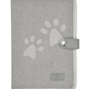 Textil borító egészségügyi kiskönyvre Health Book Protection Beaba Heather Grey szürke kép