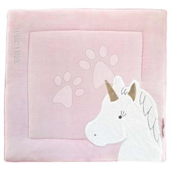 Textil játszószőnyeg egyszarvúval Park Mat Unicorn Doudou et Compagnie rózsaszín 100*100 cm 0 hó-tól DC3318 kép