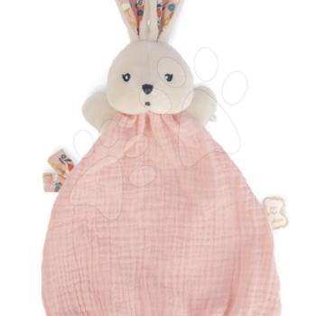 Textil nyuszi dédelgetéshez Coquelicot Rabbit Poppy Doudou K'doux Kaloo rózsaszín 20 cm puha alapanyagból 0 hó-tól kép