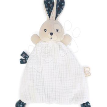 Textil nyuszi dédelgetéshez Nature Rabbit Doudou K'doux Kaloo fehér 20 cm puha alapanyagból 0 hó-tól kép