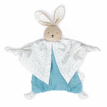 Textil nyuszi kék Organic Cotton Doudou Bear Blue Kaloo dédelgetéshez 20 cm ajándékcsomagolásban 0 hó-tól kép