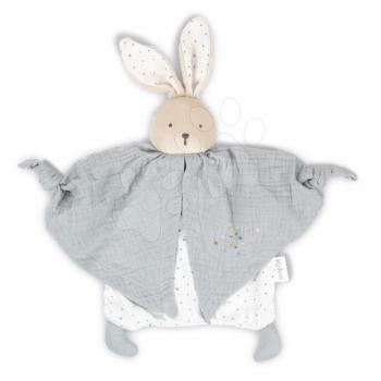 Textil nyuszi szürke Organic Cotton Doudou Bear Grey Kaloo dédelgetéshez 20 cm ajándékcsomagolásban 0 hó-tól kép