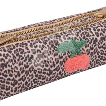 Tolltartó Pencil Case Double Leopard Cherry Jeune Premier ergonomikus luxus kivitel 22*6*8 cm kép