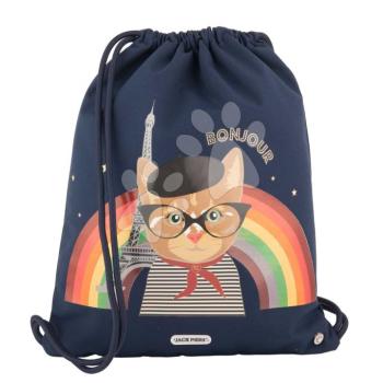 Tornazsák Gym Bag Paris Cat Jack Piers ergonomikus luxus kivitel 2 évtől  44*36 cm kép