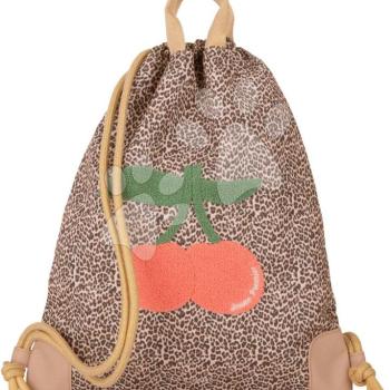 Tornazsák papucsra és tornaruhára City Bag Leopard Cherry Jeune Premier ergonomikus luxus kivitel 40*36 cm kép