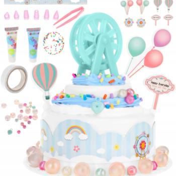 Tortadíszítő készlet – kreatív játék sütéshez és tortadíszítéshez, 6+ éveseknek (WNDR9443) kép