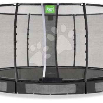 Trambulin védőhálóval Allure Premium ground Exit Toys talajmenti 427 cm átmérővel fekete kép