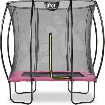 Trambulin védőhálóval Silhouette trampoline Exit Toys 153*214 cm rózsaszin kép