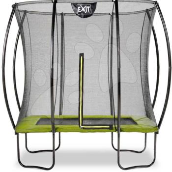 Trambulin védőhálóval Silhouette trampoline Exit Toys 153*214 cm zöld kép