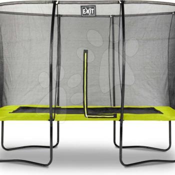 Trambulin védőhálóval Silhouette trampoline Exit Toys 214*305 cm zöld kép