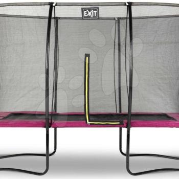 Trambulin védőhálóval Silhouette trampoline Exit Toys 244*366 cm rózsaszin kép