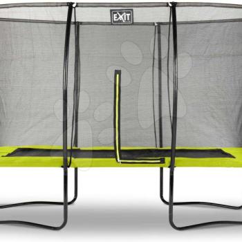 Trambulin védőhálóval Silhouette trampoline Exit Toys 244*366 cm zöld kép