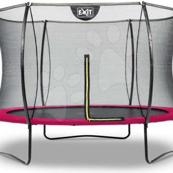 Trambulin védőhálóval Silhouette trampoline Exit Toys kerek 305 cm átmérővel rózsaszin kép